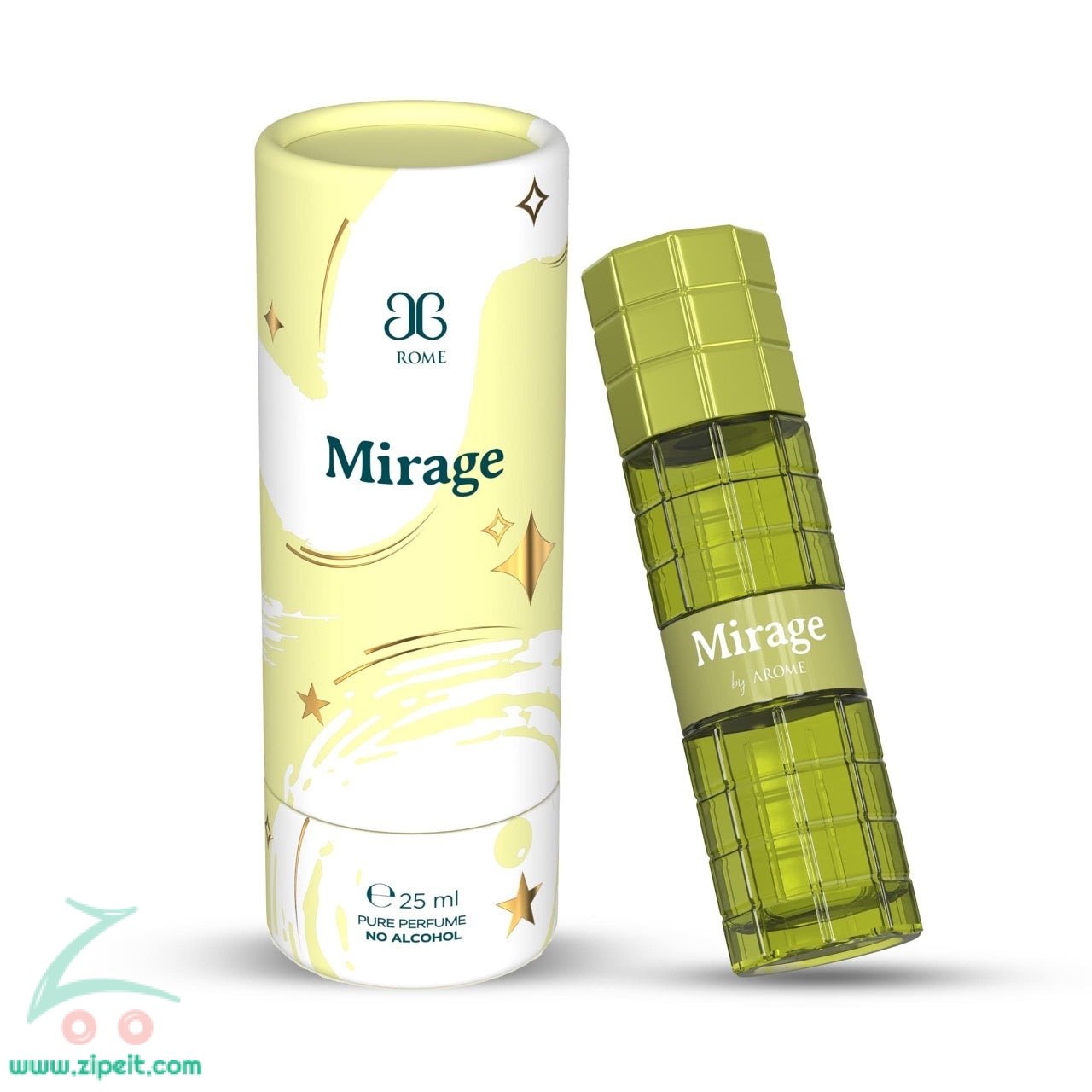 Arome Mirage Perfume Roll-On – 25ml | Long-Lasting Fresh & Woody Floral Attar for Men & Women